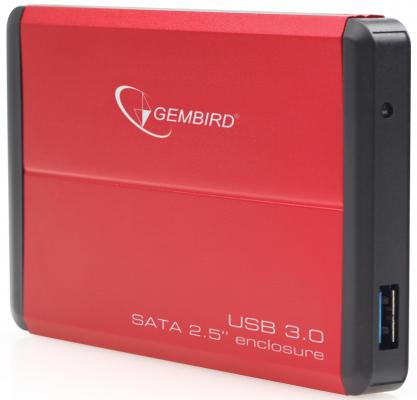 Внешний контейнер для HDD 2.5" SATA Gembird EE2-U3S-2-R USB3.0 красный