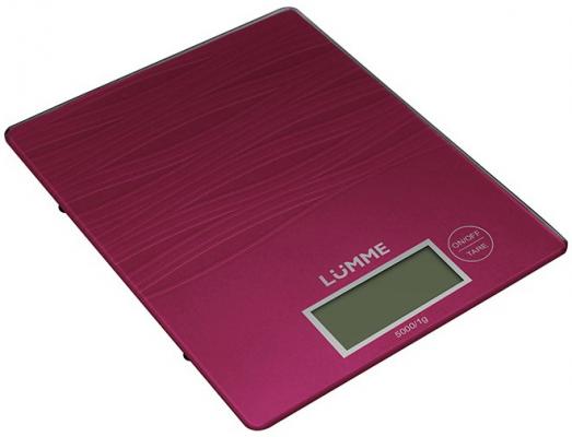 Весы кухонные Lumme LU-1318 красный
