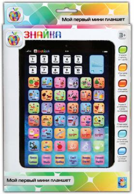 Обучающий  мини планшет 1 Toy двуязычный интерактивный   Знайка Т57329