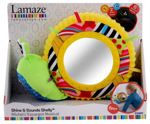 Мягкая игрушка улитка Tomy Lamaze Улитка Мишель с зеркальцем ТО27168 текстиль пластик разноцветный 83094