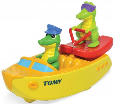 Игрушка для купания для ванны TOMY Крокодил на водных лыжах