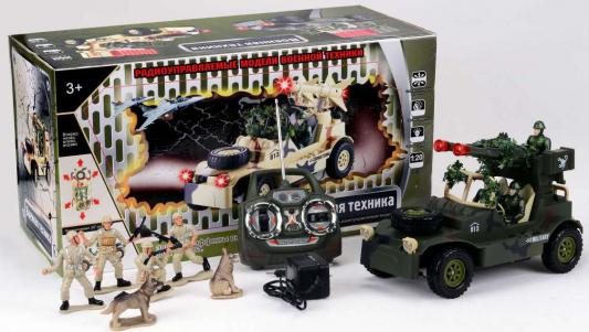 Военный автомобиль на радиоуправлении Tongde с набором солдат пластик от 3 лет В72192