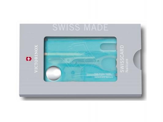 Швейцарская карта Victorinox SwissCard Nailcare 0.7240.T21 10 функций полупрозрачный