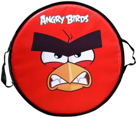 Ледянка 1toy Angry birds круглая до 100 кг красный ПВХ Т58162