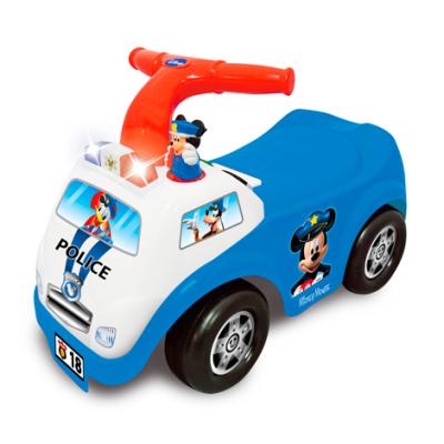 Каталка-пушкар Kiddieland Полицейская машина Микки Мауса синий от 1 года пластик