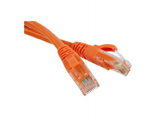 Патч-корд UTP 5е категории 1м Lanmaster LAN-45-45-1.0-OR оранжевый