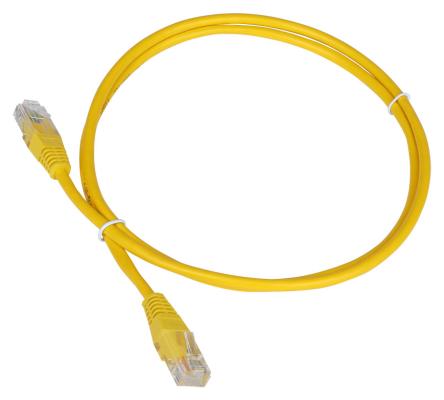 Патч-корд UTP 5е категории 5м Lanmaster TWT-45-45-5.0-YL желтый