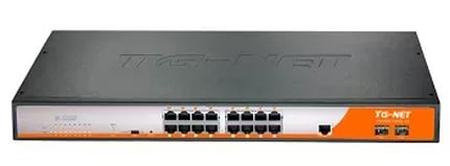 Коммутатор TG-NET P3018M-16PoE-300W-V3 управляемый L2 16 портов 10/100/1000Mbps 16x15W PoE 2xSFP