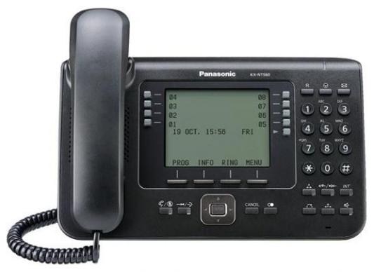 Телефон IP Panasonic KX-NT560RUB черный