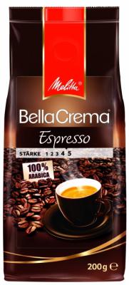 Кофе Melitta BellaCrema Cafe Espresso 200гр жареный в зернах 00820