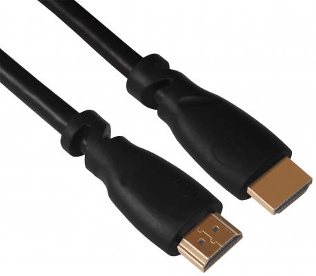 Кабель HDMI 5.0м Greenconnect v1.4 экранированный черный GCR-HM310-5.0m