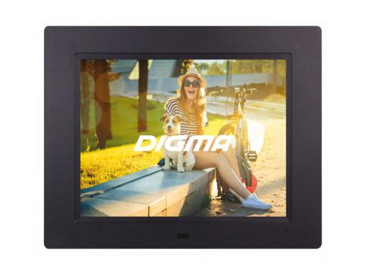 Цифровая фоторамка Digma PF-833 черный 8" 1024x768 пластик