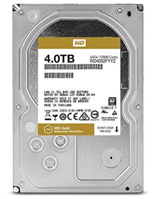 Жесткий диск 3.5" 4 Tb 7200rpm 128Mb cache Western Digital Gold WD4002FYYZ SATA III 6 Gb/s