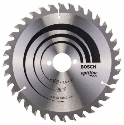 Пильный диск Bosch 190х30мм 2608640616