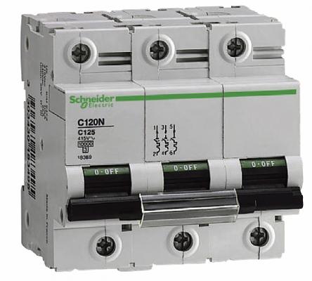 Автоматический выключатель Schneider Electric C120N 3П 100A C A9N18367
