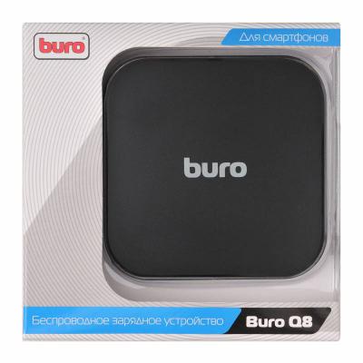 Беспроводное зарядное устройство Buro Q8 microUSB 2х USB 1A черный