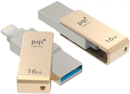 Флешка USB 16Gb PQI iConnect mini золотистый 6I04-016GR2001