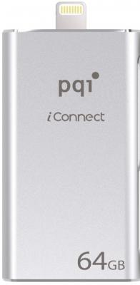 Флешка USB 64Gb PQI iConnect mini 6I04-064GR1001 серый