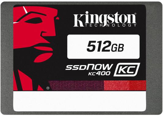 Твердотельный накопитель SSD 2.5" 512 Gb Kingston KC400 SKC400S3B7A/512G Read 550Mb/s Write 530Mb/s MLC
