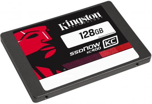 Твердотельный накопитель SSD 2.5" 128 Gb Kingston SSDNow KC400 SKC400S3B7A/128G Read 550Mb/s Write 450Mb/s MLC