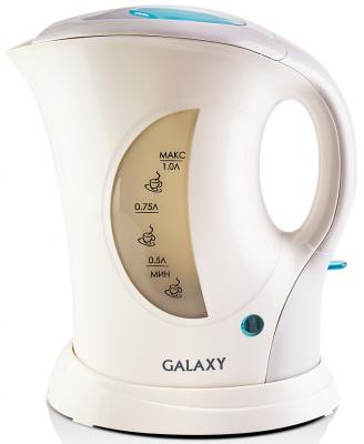 Чайник GALAXY GL0105 900 Вт белый 1 л пластик