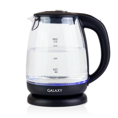 Чайник GALAXY GL0550 2200 Вт чёрный прозрачный 1.7 л пластик/стекло