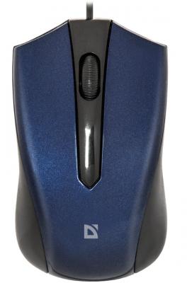 Мышь проводная DEFENDER Accura MM-950 синий USB 52952