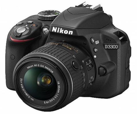 Зеркальная фотокамера Nikon D3300 Kit 18-55mm AF-P nonVR24.7Mp черный VBA390K010