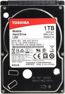 Жесткий диск для ноутбука 2.5" 1Tb 5400rpm 8Mb cache Toshiba SATAIII HDWJ110EZSTA