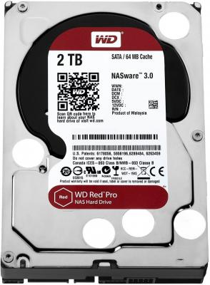 Жесткий диск 3.5" 2 Tb 7200 rpmrpm 64 MbMb cache Western Digital Red Pro WD2002FFSX SATA III 6 Gb/s WD2002FFSX