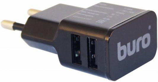 Сетевое зарядное устройство BURO TJ-160B 2 х USB 2.1A черный