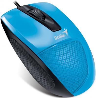 Мышь проводная Genius DX-150X голубой чёрный USB