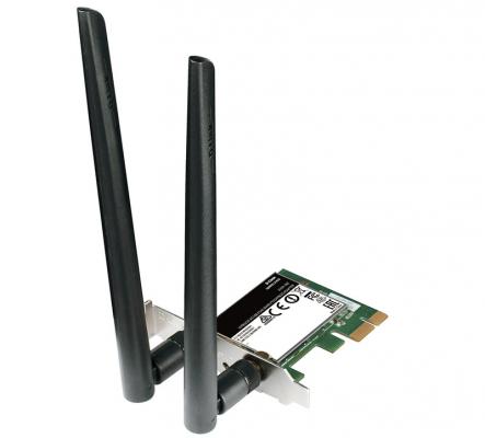 Беспроводной PCI-E адаптер D-Link DWA-582/A1A  802.11n 300Mbps 2.4ГГц