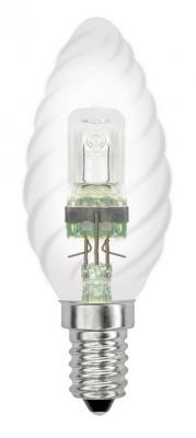 Лампа галогенная свеча Uniel 04113 E14 42W HCL-42/CL/E14 candle twisted