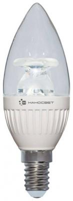 Лампа светодиодная диммируемая E14 6,5W 2700K свеча прозрачная LC-CDCL-D-6.5/E14/827 L230