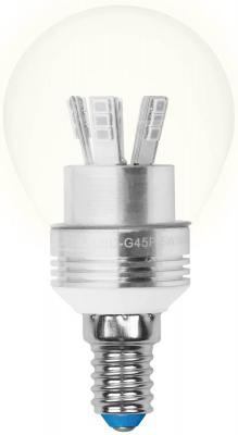 Лампа светодиодная шар Uniel Crystal E14 5W 3000K LED-G45P-5W/WW/E14/CL ALC02SL