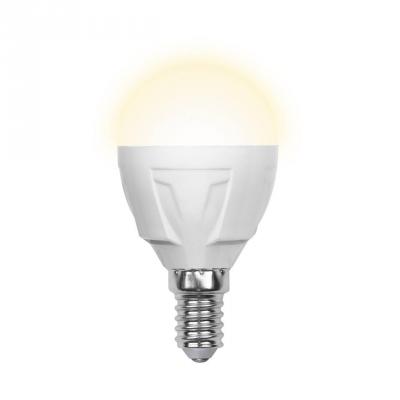 Лампа светодиодная шар Volpe Simple E14 6W 3000K LED-G45-6W/WW/E14/FR/S