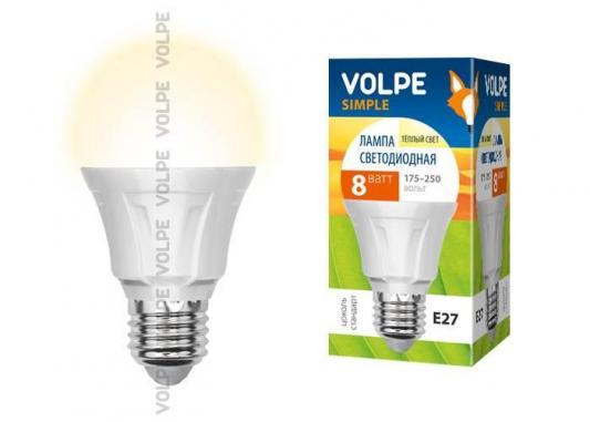 Лампа светодиодная груша Volpe Simple E27 8W 3000K LED-A60-8W/WW/E27/FR/S