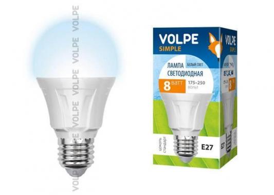 Лампа светодиодная груша Volpe Simple E27 8W 4500K LED-A60-8W/NW/E27/FR/S