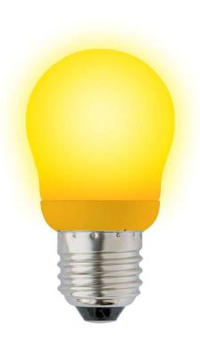 Лампа энергосберегающая шар Uniel 02977 E27 9W ESL-G45-9/YELLOW/E27