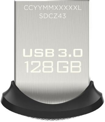 Флешка USB 128Gb SanDisk Ultra Fit SDCZ43-128G-GAM46 черный