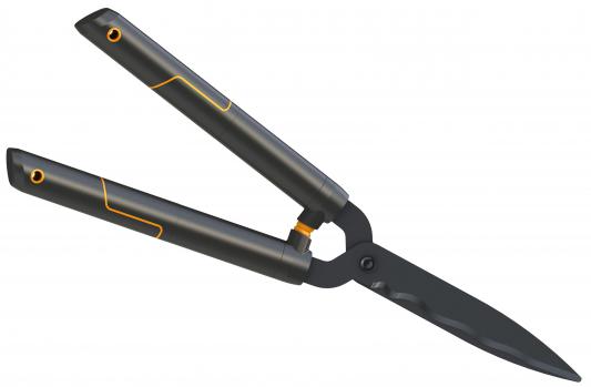 Ножницы для живой изгороди Fiskars SingleStep HS22 черный/оранжевый 114730