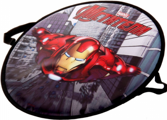 Ледянка 1Toy Marvel Железный Человек до 100 кг красный пластик 4603726369015 круглая