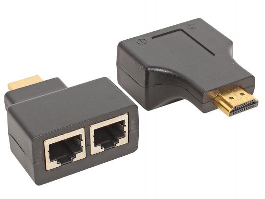 Удлинитель HDMI ORIENT VE041 черный 30041