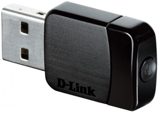Беспроводной USB адаптер D-LINK DWA-171/RU/A1B 802.11ac 433Mbps 2.4ГГц  или 5ГГц 19dBm