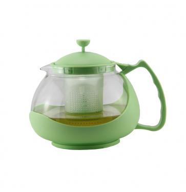 Чайник заварочный Zeidan Z-4106-2 зелёный 1.15 л пластик/стекло