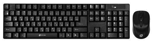 Комплект беспроводной Oklick 210M Wireless Keyboard&Optical Mouse Black USB чёрный USB 612841