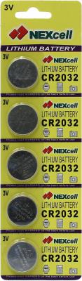 Батарейки Nexcell CR2032 210 mAh 5 шт