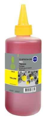 Чернила Cactus CS-EPT6734-250 для Epson L800/L810/L850/L1800 желтый 250мл