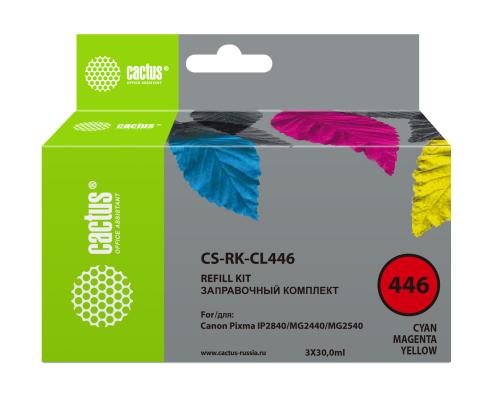 Заправка Cactus CS-RK-CL446 для Canon Pixma MG2440/MG2541 цветной 90мл